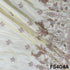 Dyeable Cut Dana Thread Embroidered Shimmer Tissue Fabric - F5404
