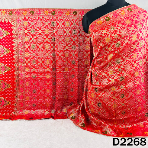 Zari Work Dola Silk Dupatta - D2268