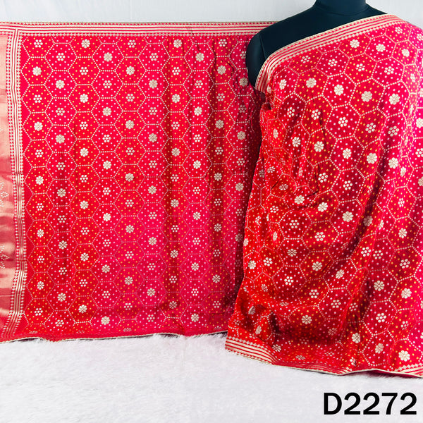 Zari Work Dola Silk Dupatta - D2272
