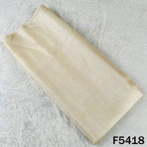 Zari Weave Pure Tissue Fabric - F5418