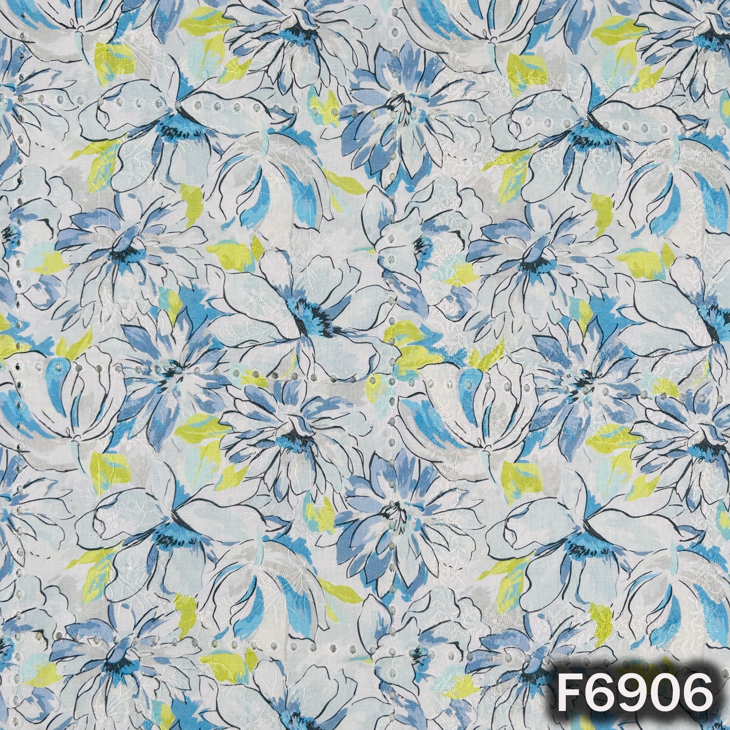 Digital Print Hakoba Cambric Cotton Fabric - F6906