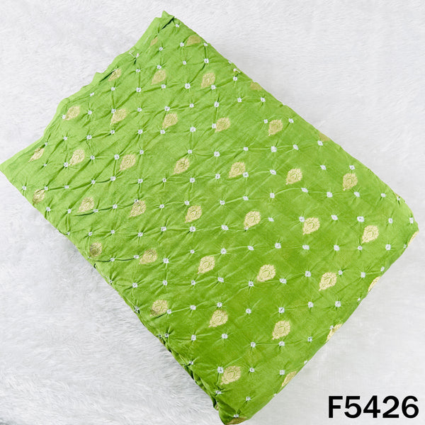 Bandhani Chanderi Silk Fabric - F5426