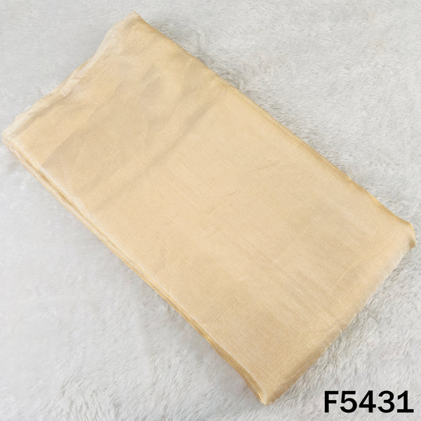 Zari Weave Pure Tissue Fabric - F5431