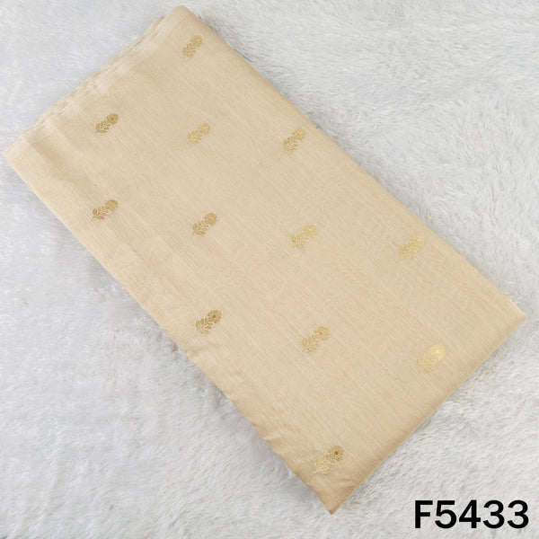 Zari Work Monga Silk Fabric - F5433