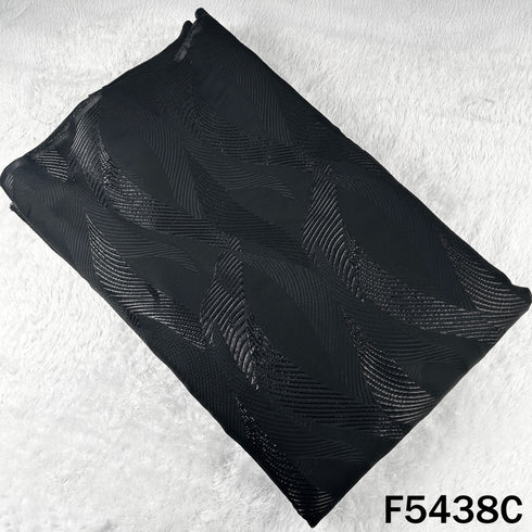 Zari Work Organza Fabric - F5438