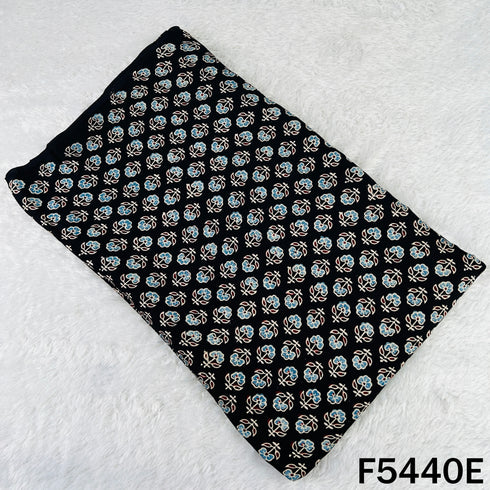 Ajrakh Print Modal Satin Fabric - F5440