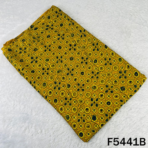 Ajrakh Print Modal Satin Fabric - F5441