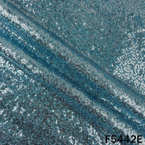 Sequins Work Shimmer Lycra Fabric - F5442