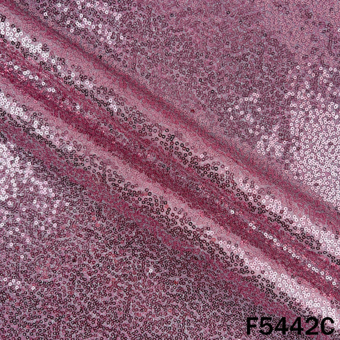 Sequins Work Shimmer Lycra Fabric - F5442