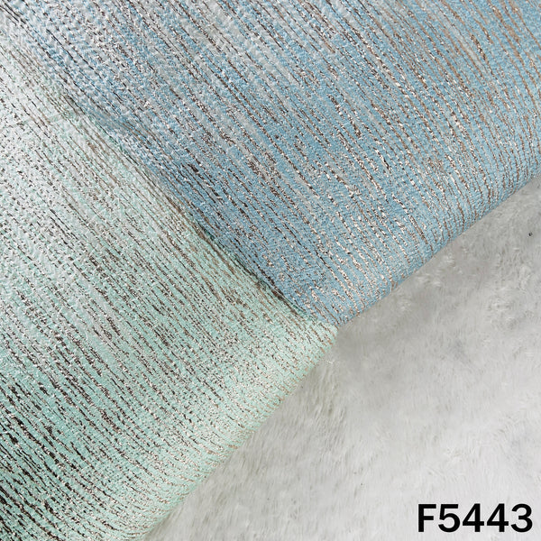Zari Work Crush Tissue Fabric - F5443