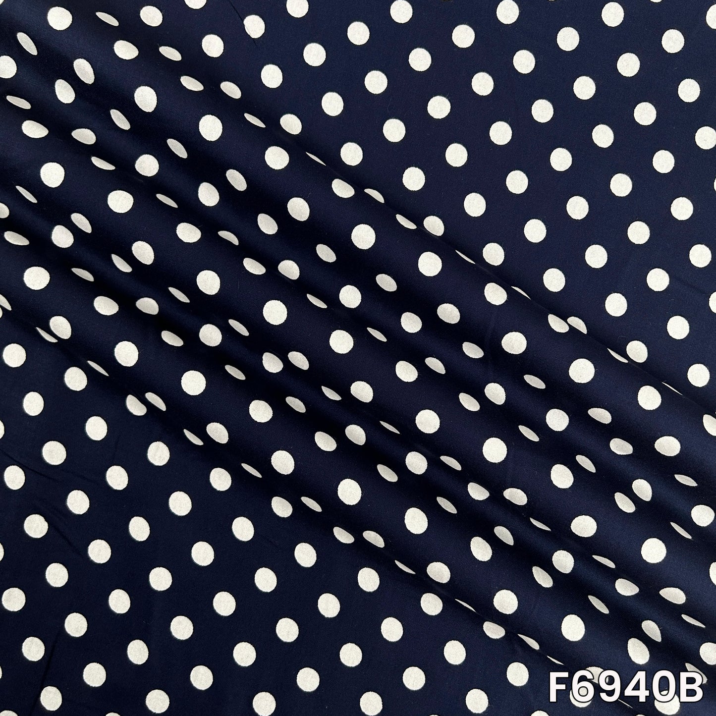 Polka Dot Rayon Fabric - F6940