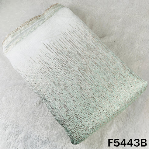 Zari Work Crush Tissue Fabric - F5443