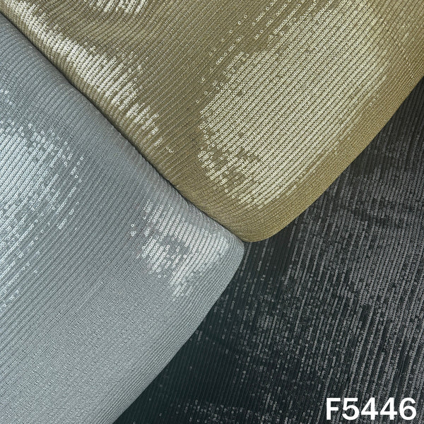 Zari Sequins Embroidered Georgette Fabric - F5446