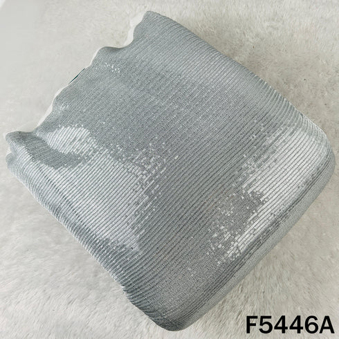 Zari Sequins Embroidered Georgette Fabric - F5446