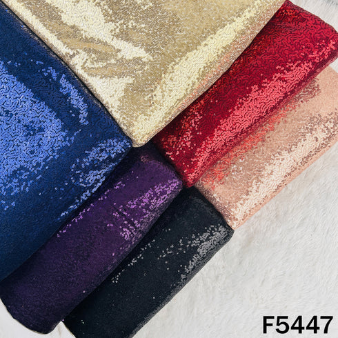 Sequins Embroidered Net Fabric - F5447