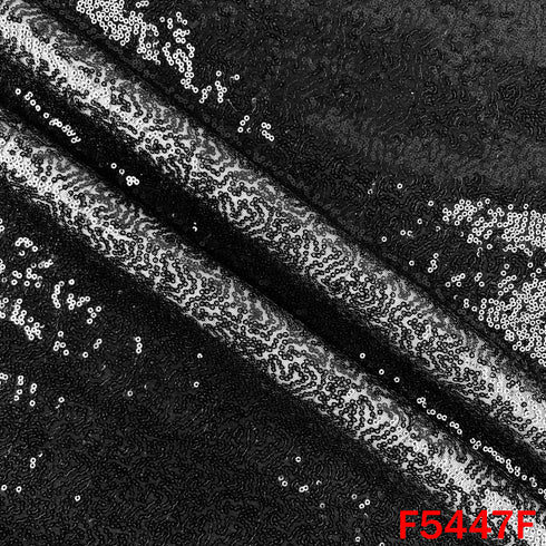 Sequins Embroidered Net Fabric - F5447