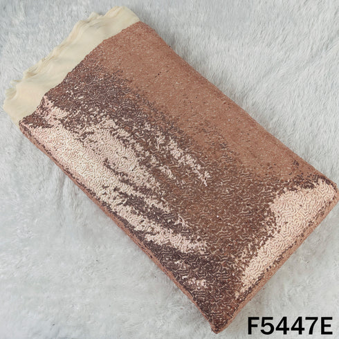 Sequins Embroidered Net Fabric - F5447