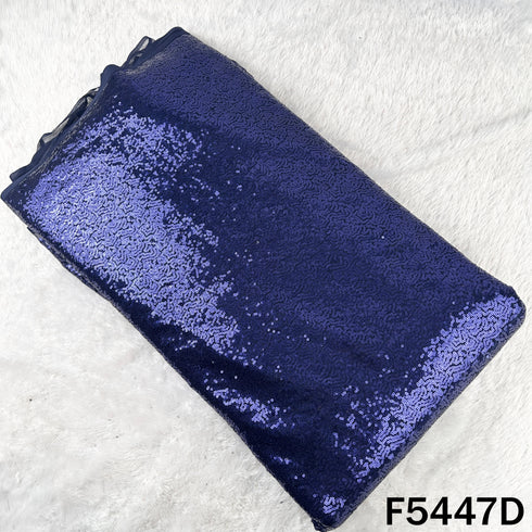 Sequins Embroidered Net Fabric - F5447