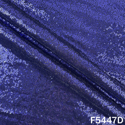 Sequins Embroidered Net Fabric - F5447