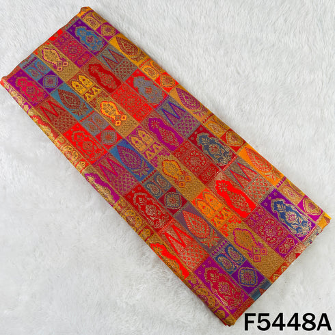 Zari Work Banarasi Brocade Silk Fabric - F5448