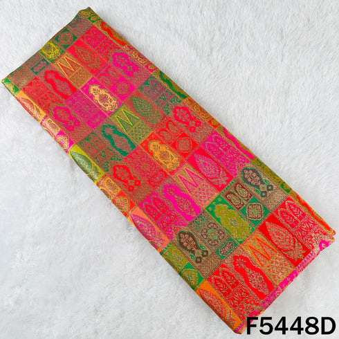 Zari Work Banarasi Brocade Silk Fabric - F5448