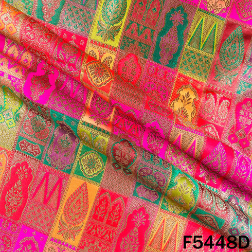Zari Work Banarasi Brocade Silk Fabric - F5448