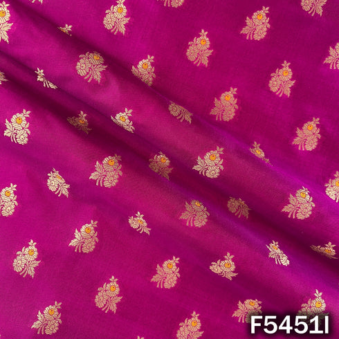 Zari Work Banarasi Brocade Silk Fabric - F5451