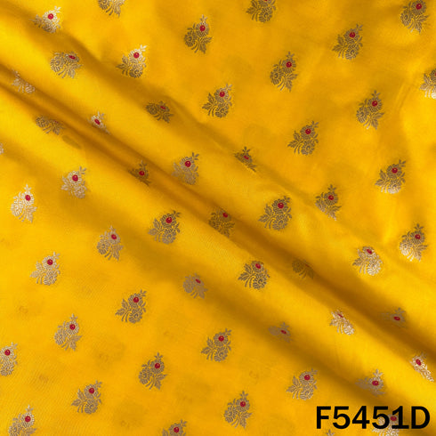 Zari Work Banarasi Brocade Silk Fabric - F5451