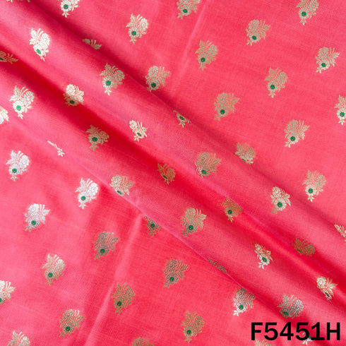 Zari Work Banarasi Brocade Silk Fabric - F5451