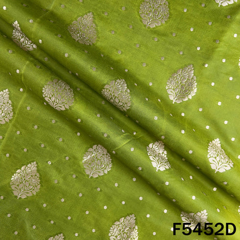 Zari Work Banarasi Brocade Silk Fabric - F5452