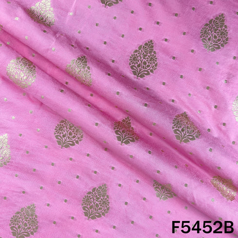 Zari Work Banarasi Brocade Silk Fabric - F5452