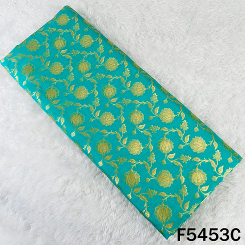 Zari Work Banarasi Brocade Silk Fabric - F5453