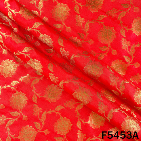 Zari Work Banarasi Brocade Silk Fabric - F5453