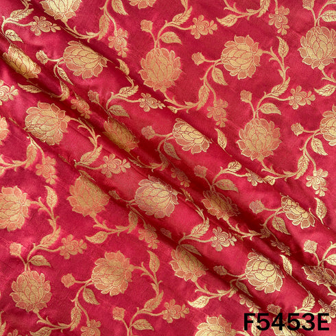 Zari Work Banarasi Brocade Silk Fabric - F5453