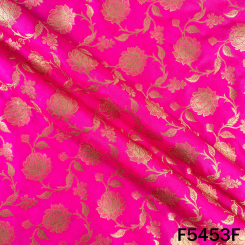 Zari Work Banarasi Brocade Silk Fabric - F5453