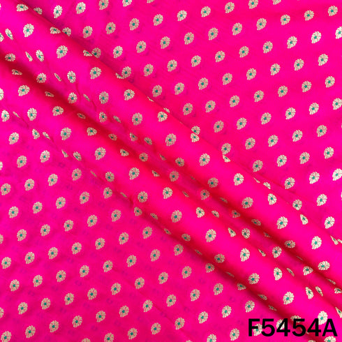 Zari Work Banarasi Brocade Silk Fabric - F5454