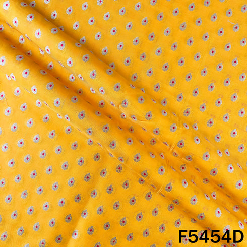 Zari Work Banarasi Brocade Silk Fabric - F5454