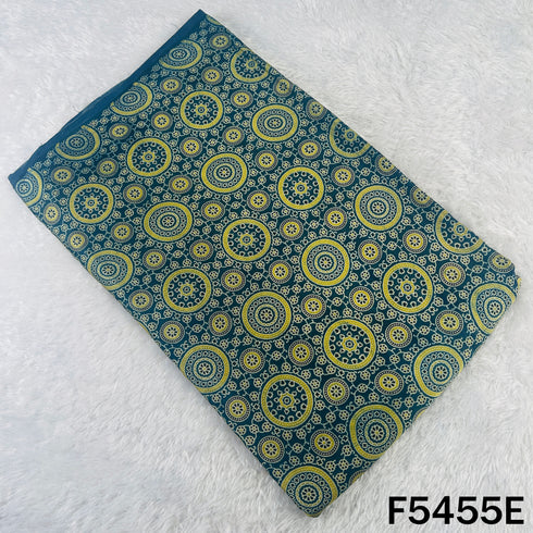 Ajrakh Print Gajji Silk Fabric - F5455