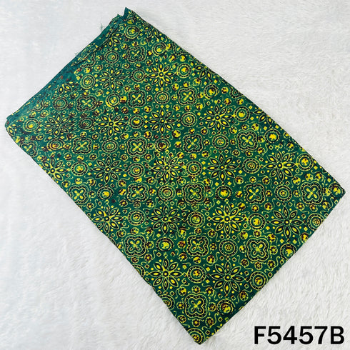 Ajrakh Print Gajji Silk Fabric - F5457