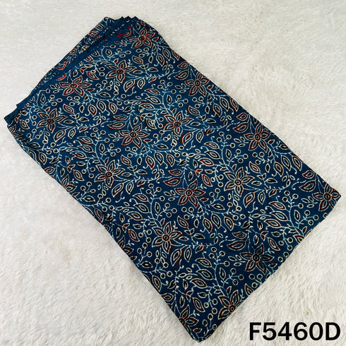 Ajrakh Print Modal Satin Fabric - F5460