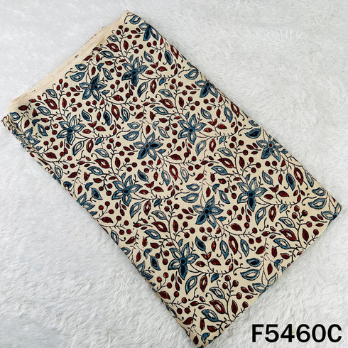 Ajrakh Print Modal Satin Fabric - F5460