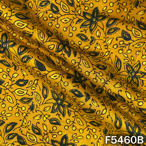 Ajrakh Print Modal Satin Fabric - F5460