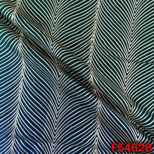 Ombre Shade Gota Patti Work Chinnon Chiffon Fabric - F5462