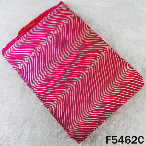 Ombre Shade Gota Patti Work Chinnon Chiffon Fabric - F5462