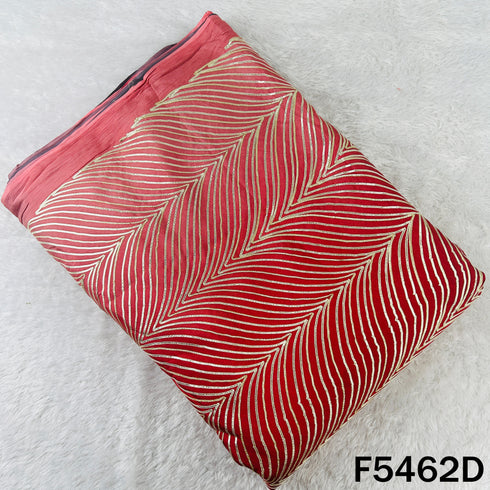 Ombre Shade Gota Patti Work Chinnon Chiffon Fabric - F5462