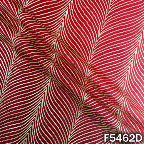 Ombre Shade Gota Patti Work Chinnon Chiffon Fabric - F5462