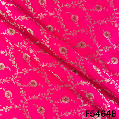 Zari Work Banarasi Brocade Silk Fabric - F5464