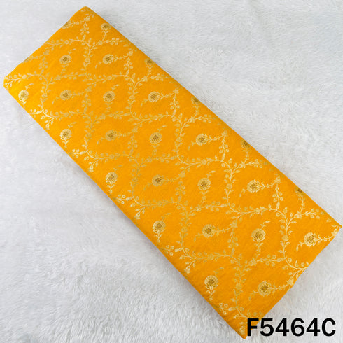 Zari Work Banarasi Brocade Silk Fabric - F5464