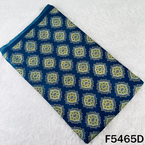 Ajrakh Print Gajji Silk Fabric - F5465