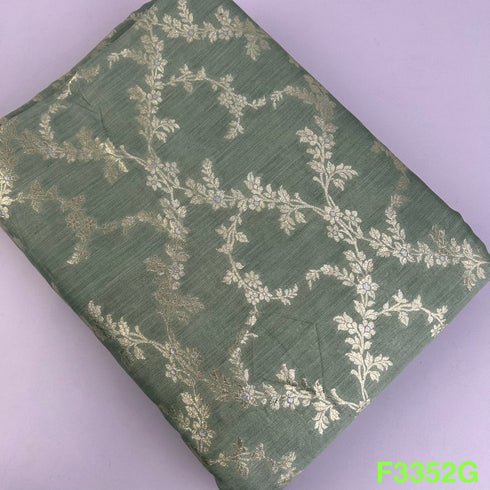 Banarasi Pure Silk Fabric-F3352